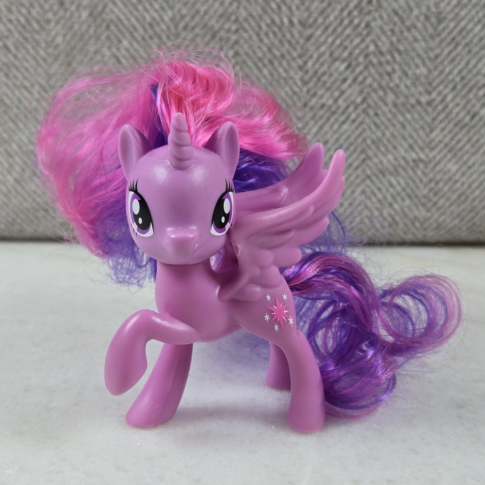 My Little Pony G4 Twilight Sparkle Alicorn Figure Purple 3" Brushable Hasbro